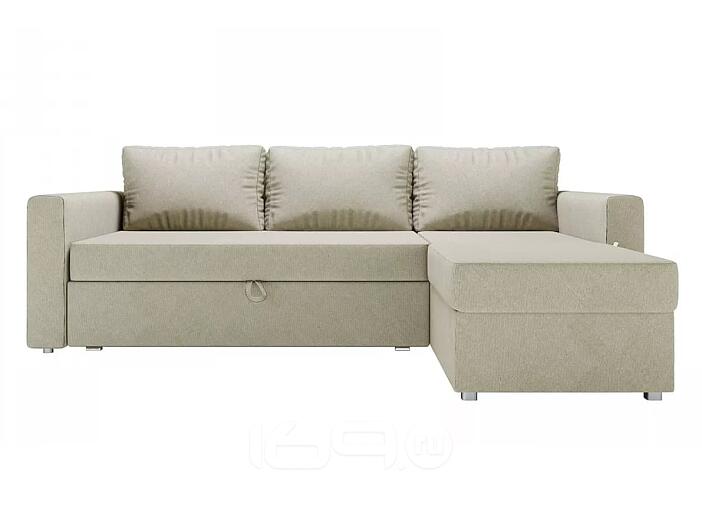 Диван угловой Бергамо механизм Дельфин Beige 800*2260*1420