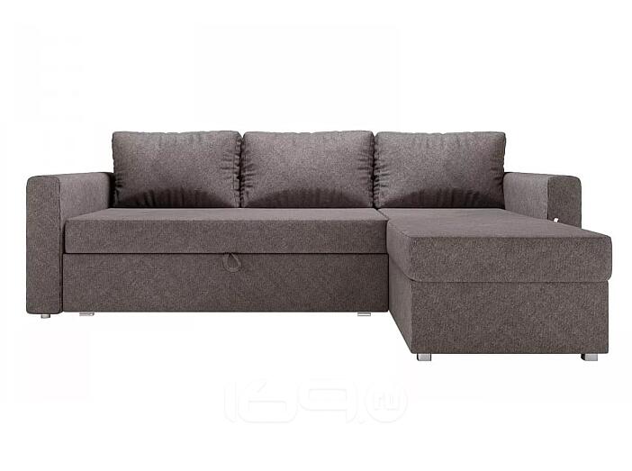 Диван угловой Бергамо механизм Дельфин Brown 800*2260*1420