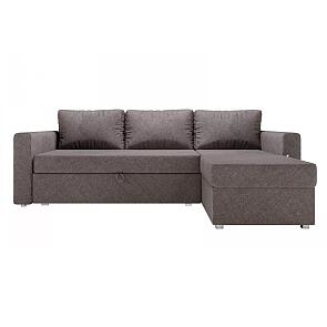 Диван угловой Бергамо механизм Дельфин Brown 800*2260*1420