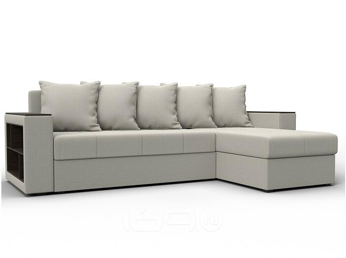 Диван угловой дубай лайт угол универсальный амур 02 бежевый еврокнижка