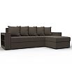 Диван угловой дубай лайт угол универсальный амур 05 коричневый еврокнижка