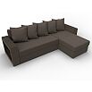 Диван угловой дубай лайт угол универсальный амур 05 коричневый еврокнижка