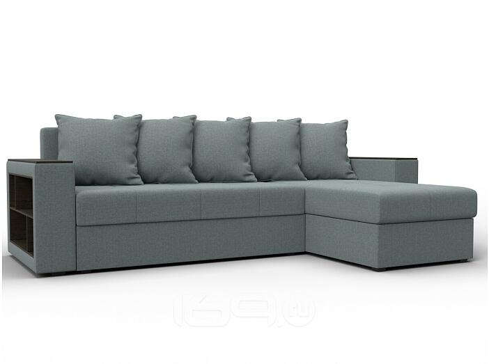 Диван угловой дубай лайт угол универсальный амур 07 серый еврокнижка