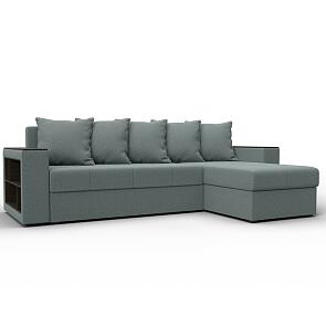 Диван угловой дубай лайт угол универсальный амур 07 серый еврокнижка