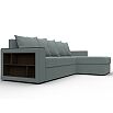 Диван угловой дубай лайт угол универсальный амур 07 серый еврокнижка