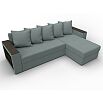 Диван угловой дубай лайт угол универсальный амур 07 серый еврокнижка