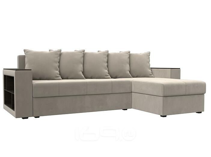 Диван угловой дубай лайт угол универсальный бежевый еврокнижка