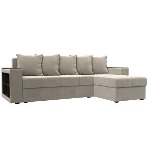 Диван угловой дубай лайт угол универсальный бежевый еврокнижка