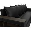 Диван угловой дубай лайт угол универсальный черный еврокнижка