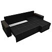 Диван угловой дубай лайт угол универсальный черный еврокнижка