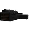 Диван угловой дубай лайт угол универсальный черный еврокнижка