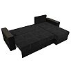 Диван угловой дубай лайт угол универсальный черный/черный еврокнижка