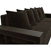 Диван угловой дубай лайт угол универсальный коричневый еврокнижка