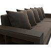 Диван угловой дубай лайт угол универсальный коричневый/коричневый еврокнижка