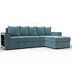 Диван угловой дубай лайт угол универсальный seven 113 бирюзовый еврокнижка