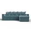 Диван угловой дубай лайт угол универсальный seven 113 бирюзовый еврокнижка