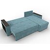 Диван угловой дубай лайт угол универсальный seven 113 бирюзовый еврокнижка