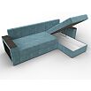 Диван угловой дубай лайт угол универсальный seven 113 бирюзовый еврокнижка