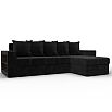 Диван угловой дубай лайт угол универсальный seven 35 черный еврокнижка