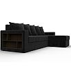 Диван угловой дубай лайт угол универсальный seven 35 черный еврокнижка