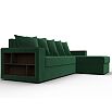 Диван угловой дубай лайт угол универсальный seven 626 зеленый еврокнижка
