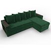 Диван угловой дубай лайт угол универсальный seven 626 зеленый еврокнижка