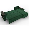 Диван угловой дубай лайт угол универсальный seven 626 зеленый еврокнижка
