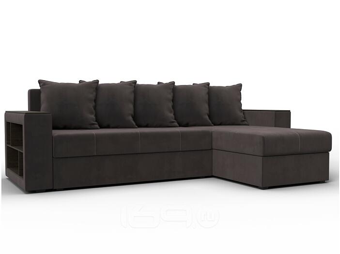 Диван угловой дубай лайт угол универсальный seven 727 коричневый еврокнижка