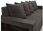 Диван угловой дубай лайт велюр угол универсальный seven 727 коричневый еврокнижка