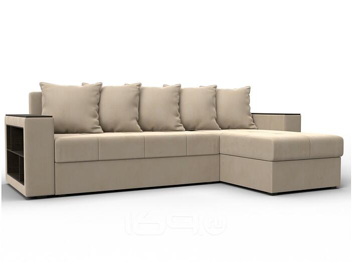 Диван угловой дубай лайт угол универсальный seven 729 бежевый еврокнижка