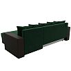 Диван угловой дубай лайт угол универсальный зеленый/коричневый еврокнижка