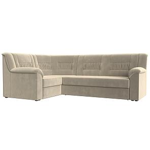 Диван угловой карелия левый угол бежевый дельфин