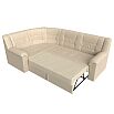 Диван угловой карелия левый угол бежевый дельфин