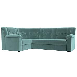 Диван угловой карелия левый угол seven 113 бирюзовый дельфин