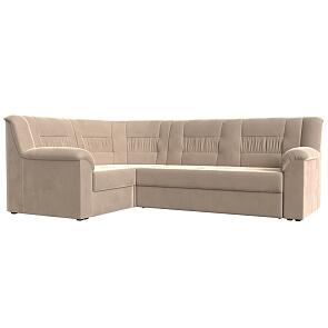 Диван угловой карелия левый угол seven 729 бежевый дельфин