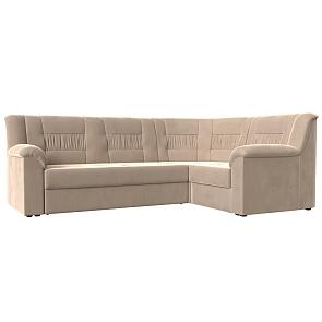 Диван угловой карелия правый угол seven 729 бежевый дельфин