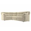 Диван угловой карнелла левый угол бежевый дельфин