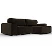 Диван угловой лига-029 коричневый еврокнижка