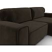 Диван угловой лига-029 коричневый еврокнижка