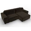 Диван угловой лига-029 коричневый еврокнижка