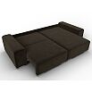 Диван угловой лига-029 коричневый еврокнижка