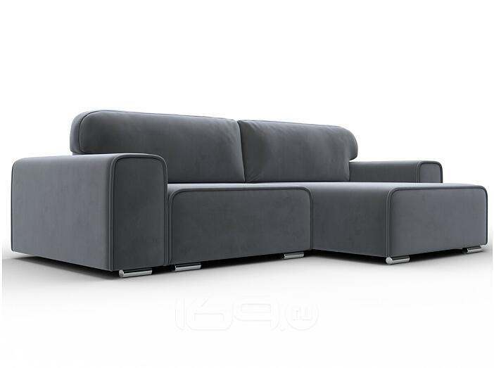 Диван угловой лига-029 seven 17 серый еврокнижка