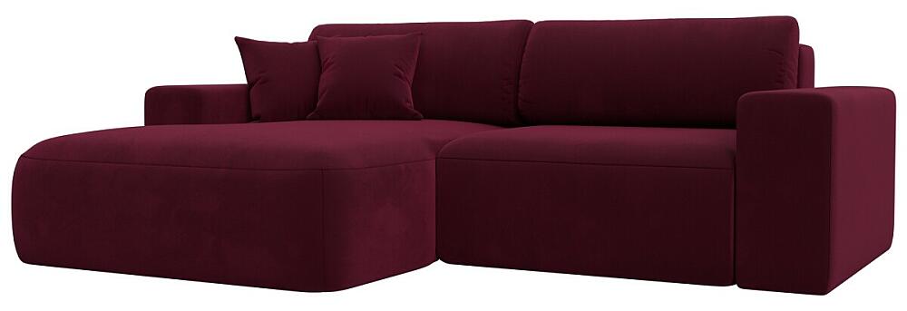 Диван угловой Лига-036 НПБ Классик левый угол Микровельвет Бордовый 77999₽