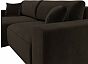 Диван угловой лига-036 нпб классик левый угол микровельвет коричневый еврокнижка