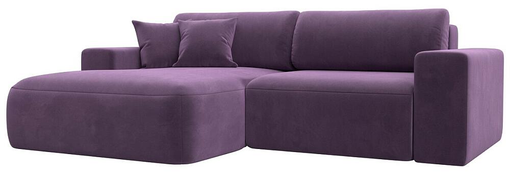 Диван угловой Лига-036 НПБ Классик левый угол Микровельвет Сиреневый 77999₽