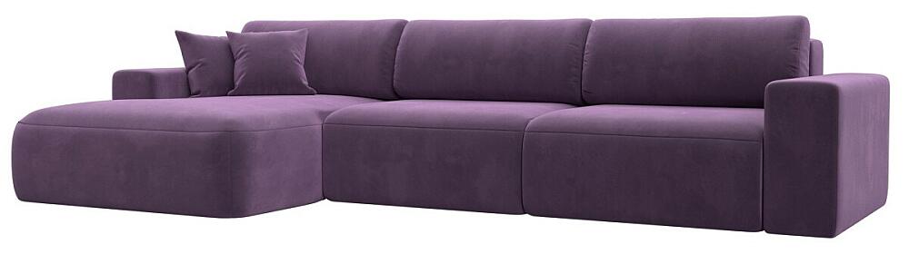 Диван угловой Лига-036 НПБ Классик Лонг левый угол Микровельвет Сиреневый 101999₽
