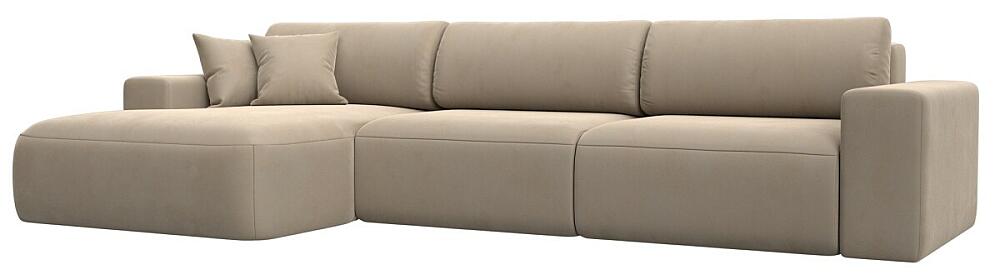 Диван угловой Лига-036 НПБ Классик Лонг левый угол Велюр Бежевый 104999₽