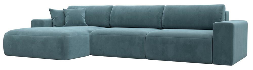 Диван угловой Лига-036 НПБ Классик Лонг левый угол Велюр Бирюзовый 104999₽