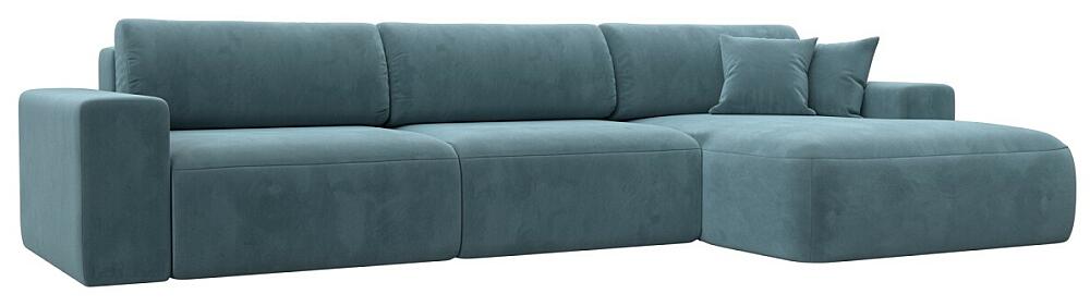 Диван угловой Лига-036 НПБ Классик Лонг правый угол Велюр Бирюзовый 104999₽