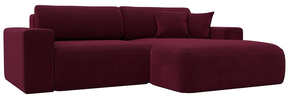 Диван угловой Лига-036 НПБ Классик правый угол Микровельвет Бордовый 77999₽